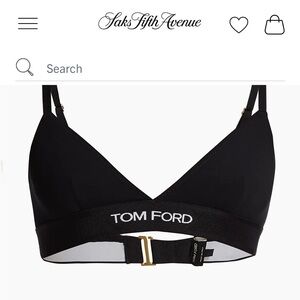 Tom Ford Black Triangle Bralette (NWT)